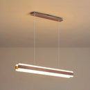 GobekUsa Minimalist LED Island Pendant - Linear Acrylic Hanging Light for Dining Room
