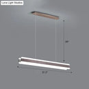 GobekUsa Minimalist LED Island Pendant - Linear Acrylic Hanging Light for Dining Room