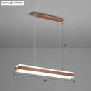 GobekUsa Minimalist LED Island Pendant - Linear Acrylic Hanging Light for Dining Room