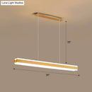 GobekUsa Minimalist LED Island Pendant - Linear Acrylic Hanging Light for Dining Room