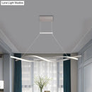 GobekUsa Minimalist Linear LED Pendant Light for Restaurants with Acrylic Shade - Black/Grey, Warm/White
