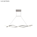 GobekUsa Minimalist Linear LED Pendant Light for Restaurants with Acrylic Shade - Black/Grey, Warm/White