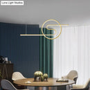 GobekUsa Minimalist Metal LED Hanging Light for Dining Room and Kitchen Island