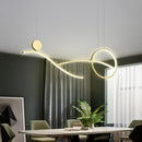 GobekUsa Minimalist Metal LED Hanging Light for Dining Room and Kitchen Island