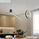 GobekUsa Minimalist Metal LED Hanging Light for Dining Room and Kitchen Island