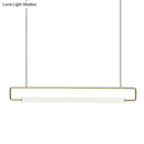 GobekUsa Minimalist Metal LED Pendant Light for Dining Room Island Ceiling