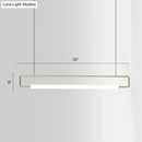 GobekUsa Minimalist Metal LED Pendant Light for Dining Room Island Ceiling