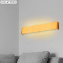 GobekUsa Minimalist Metal LED Rectangle Wall Light in Black/Silver, Warm/White Lighting - 6"/10" Dia. - Living Room Wall Washer Lamp