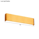 GobekUsa Minimalist Metal LED Rectangle Wall Light in Black/Silver, Warm/White Lighting - 6"/10" Dia. - Living Room Wall Washer Lamp