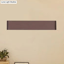GobekUsa Minimalist Metal LED Rectangle Wall Light in Black/Silver, Warm/White Lighting - 6"/10" Dia. - Living Room Wall Washer Lamp