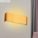 GobekUsa Minimalist Metal LED Rectangle Wall Light in Black/Silver, Warm/White Lighting - 6"/10" Dia. - Living Room Wall Washer Lamp