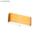 GobekUsa Minimalist Metal LED Rectangle Wall Light in Black/Silver, Warm/White Lighting - 6"/10" Dia. - Living Room Wall Washer Lamp