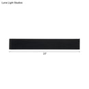 GobekUsa Minimalist Metal LED Rectangle Wall Light in Black/Silver, Warm/White Lighting - 6"/10" Dia. - Living Room Wall Washer Lamp