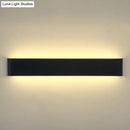 GobekUsa Minimalist Metal LED Rectangle Wall Light in Black/Silver, Warm/White Lighting - 6"/10" Dia. - Living Room Wall Washer Lamp