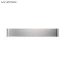 GobekUsa Minimalist Metal LED Rectangle Wall Light in Black/Silver, Warm/White Lighting - 6"/10" Dia. - Living Room Wall Washer Lamp