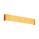GobekUsa Minimalist Metal LED Rectangle Wall Light in Black/Silver, Warm/White Lighting - 6"/10" Dia. - Living Room Wall Washer Lamp