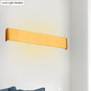 GobekUsa Minimalist Metal LED Rectangle Wall Light in Black/Silver, Warm/White Lighting - 6"/10" Dia. - Living Room Wall Washer Lamp