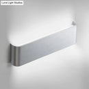 GobekUsa Minimalist Metal LED Rectangle Wall Light in Black/Silver, Warm/White Lighting - 6"/10" Dia. - Living Room Wall Washer Lamp
