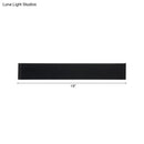 GobekUsa Minimalist Metal LED Rectangle Wall Light in Black/Silver, Warm/White Lighting - 6"/10" Dia. - Living Room Wall Washer Lamp