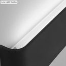 GobekUsa Minimalist Metal LED Rectangle Wall Light in Black/Silver, Warm/White Lighting - 6"/10" Dia. - Living Room Wall Washer Lamp