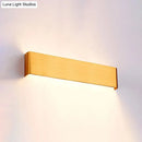 GobekUsa Minimalist Metal LED Rectangle Wall Light in Black/Silver, Warm/White Lighting - 6"/10" Dia. - Living Room Wall Washer Lamp