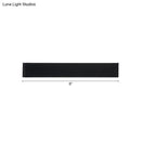 GobekUsa Minimalist Metal LED Rectangle Wall Light in Black/Silver, Warm/White Lighting - 6"/10" Dia. - Living Room Wall Washer Lamp