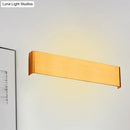 GobekUsa Minimalist Metal LED Rectangle Wall Light in Black/Silver, Warm/White Lighting - 6"/10" Dia. - Living Room Wall Washer Lamp