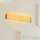 GobekUsa Minimalist Metal LED Rectangle Wall Light in Black/Silver, Warm/White Lighting - 6"/10" Dia. - Living Room Wall Washer Lamp