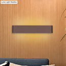 GobekUsa Minimalist Metal LED Rectangle Wall Light in Black/Silver, Warm/White Lighting - 6"/10" Dia. - Living Room Wall Washer Lamp