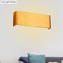 GobekUsa Minimalist Metal LED Rectangle Wall Light in Black/Silver, Warm/White Lighting - 6"/10" Dia. - Living Room Wall Washer Lamp