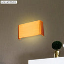 GobekUsa Minimalist Metal LED Rectangle Wall Light in Black/Silver, Warm/White Lighting - 6"/10" Dia. - Living Room Wall Washer Lamp