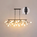 GobekUsa Minimalistic Acrylic Twig Ceiling Pendant Light - Island Lighting Ideas for Dining Room