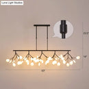 GobekUsa Minimalistic Acrylic Twig Ceiling Pendant Light - Island Lighting Ideas for Dining Room
