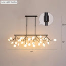 GobekUsa Minimalistic Acrylic Twig Ceiling Pendant Light - Island Lighting Ideas for Dining Room