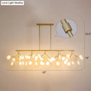 GobekUsa Minimalistic Acrylic Twig Ceiling Pendant Light - Island Lighting Ideas for Dining Room