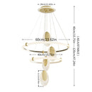 GobekUsa Modern 3-Layer LED Chandelier Pendant Light
