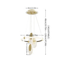 GobekUsa Modern 3-Layer LED Chandelier Pendant Light