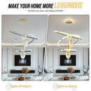 GobekUsa Modern 3-Layer LED Chandelier Pendant Light