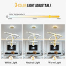 GobekUsa Modern 3-Layer LED Chandelier Pendant Light
