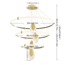 GobekUsa Modern 3-Layer LED Chandelier Pendant Light