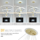 GobekUsa Modern 3-Layer LED Chandelier Pendant Light