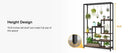 GobekUsa Modern 5-Tier Tall Metal Plant Stand