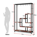 GobekUsa Modern 5-Tier Tall Metal Plant Stand