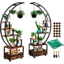 GobekUsa Modern 71” Tall Indoor Plant Stand with Lockable Wheels
