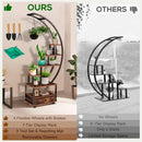 GobekUsa Modern 71” Tall Indoor Plant Stand with Lockable Wheels