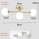 GobekUsa Modern Acrylic Ball Ceiling Light for Home