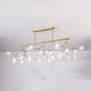 GobekUsa Modern Acrylic Firefly Island Pendant Ceiling Lights for Dining Room – 27 Lights