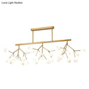 GobekUsa Modern Acrylic Firefly Island Pendant Ceiling Lights for Dining Room – 27 Lights