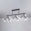 GobekUsa Modern Acrylic Firefly Island Pendant Ceiling Lights for Dining Room – 27 Lights