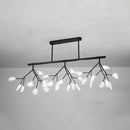 GobekUsa Modern Acrylic Firefly Island Pendant Ceiling Lights for Dining Room – 27 Lights